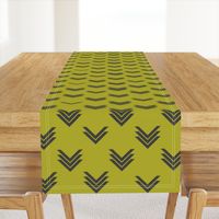 Varied Chevron Olive