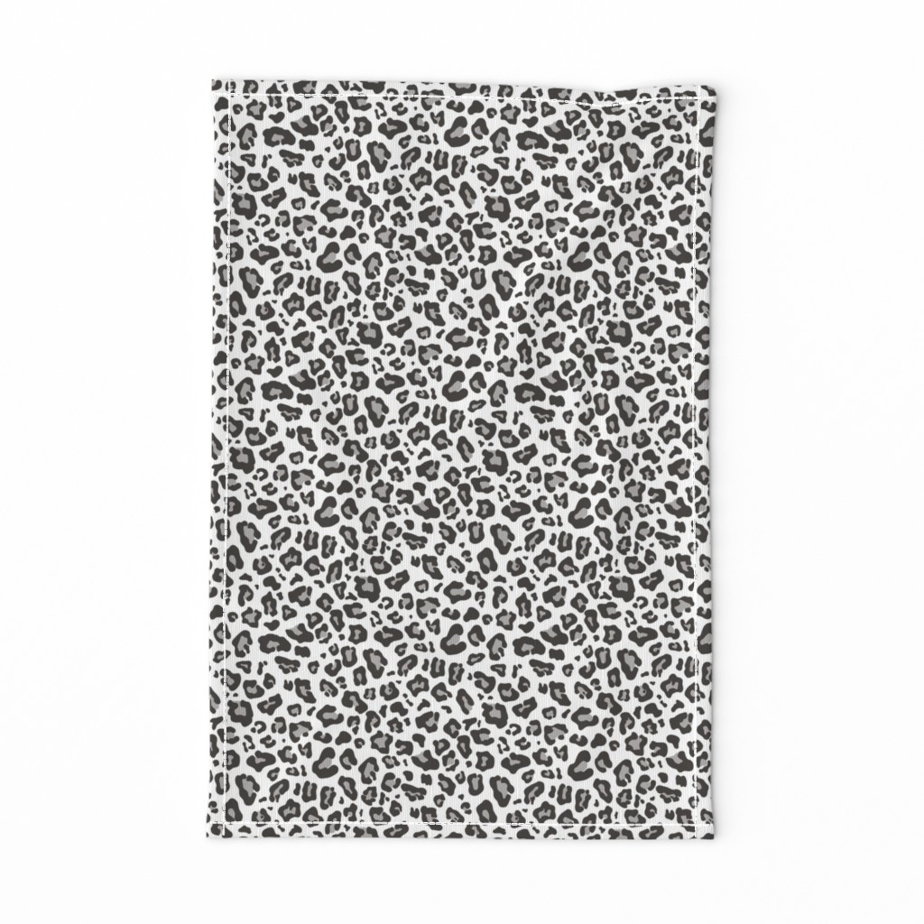 Leopard Animal Fur Print Grey