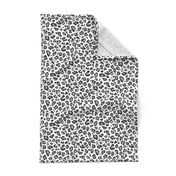 Leopard Animal Fur Print Grey