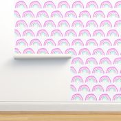 aqua rainbow purple pink grey girly pastel cute rainbow