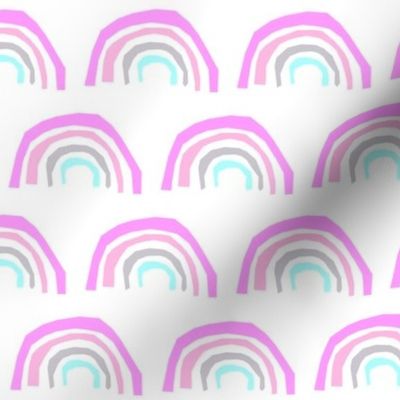 aqua rainbow purple pink grey girly pastel cute rainbow