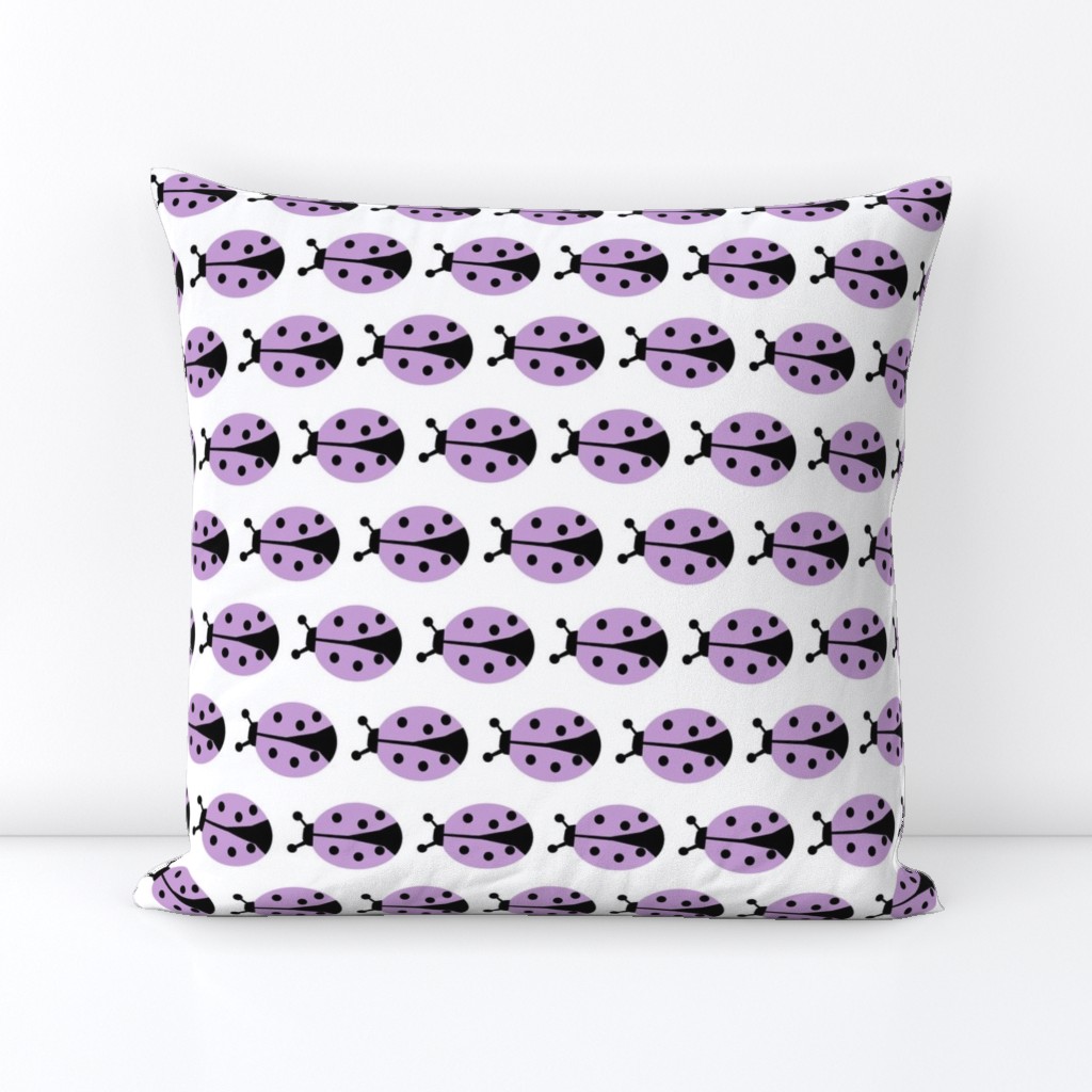 ladybug -  purple lavender pastel baby nursery kids insect animal cute baby design