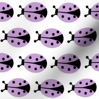 ladybug -  purple lavender pastel baby nursery kids insect animal cute baby design