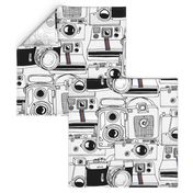 Vintage Camera Memories: Hand-Drawn Surface Pattern for Photography Enthusiasts