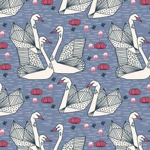 swans // blue stonewash blue swans girls bird birds sweet summer 