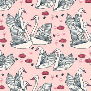 swans // swan bird birds pastel pink baby pink girls pink sweet pink birds