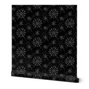 Cosmic Snowflakes - black & white