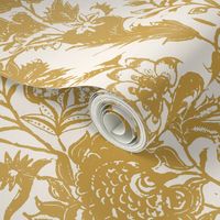 Chintz TOILE_gold_neg jacobean