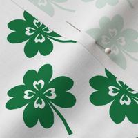 lucky clover four leaf clover st patricks day cute kids green and white 