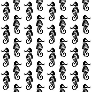 seahorses seahorse black and white nursery baby ocean creature animal cute kids design