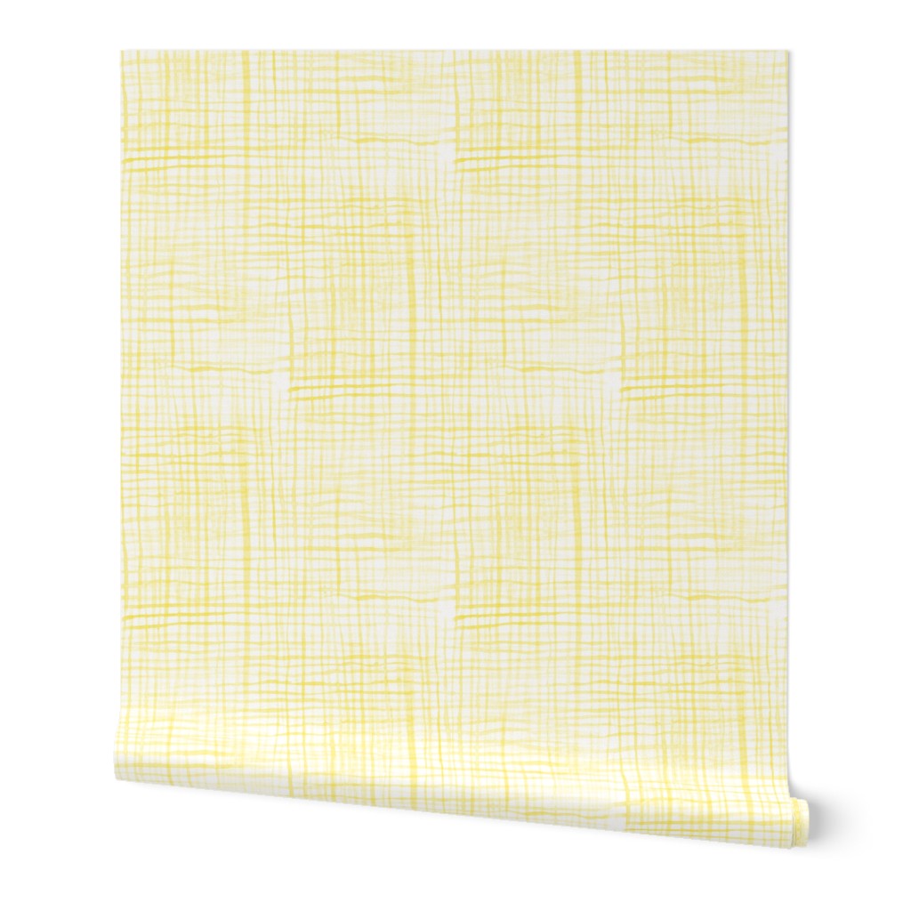 YELLOW CHECKS watercolor 