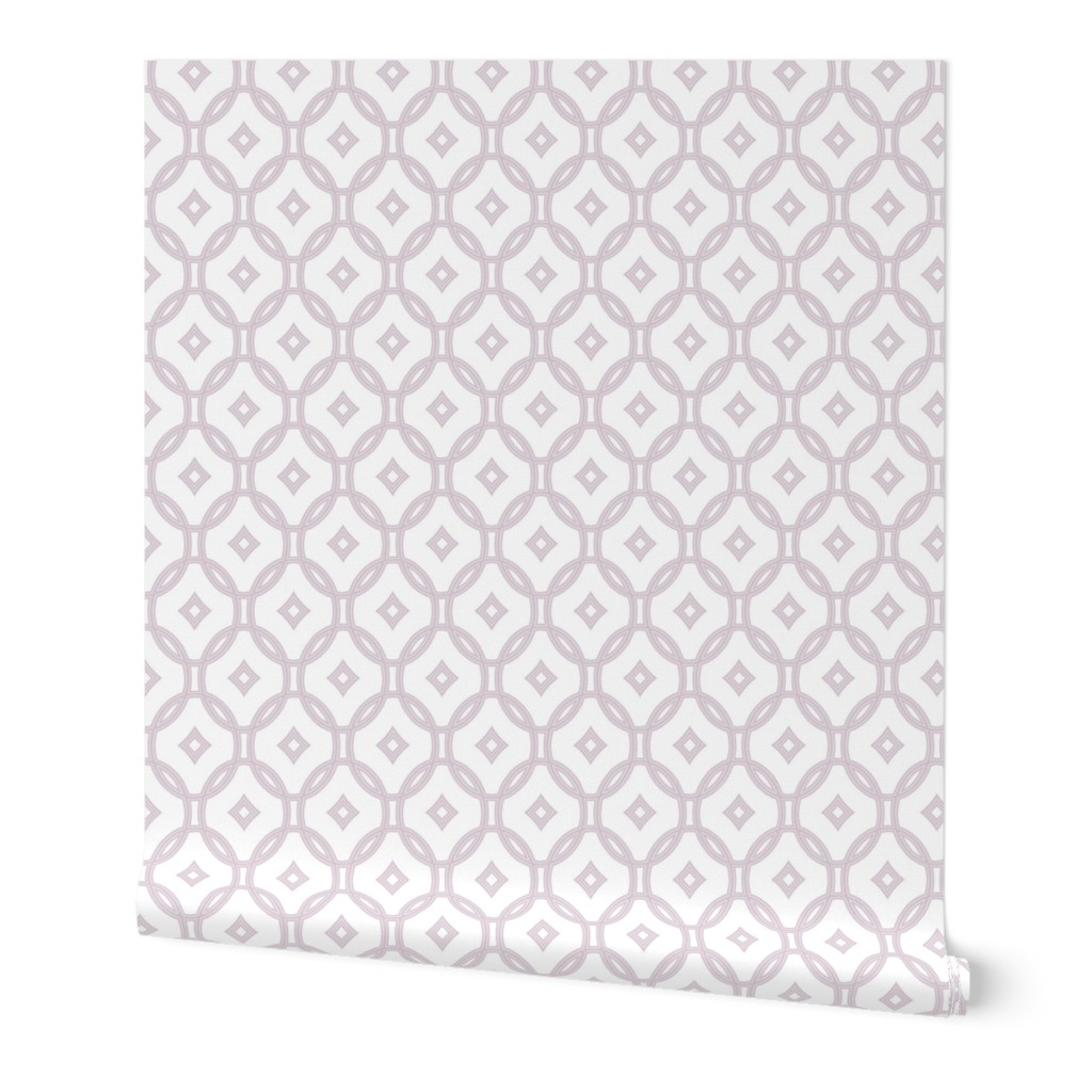 diamond lattice in lilac-mauve