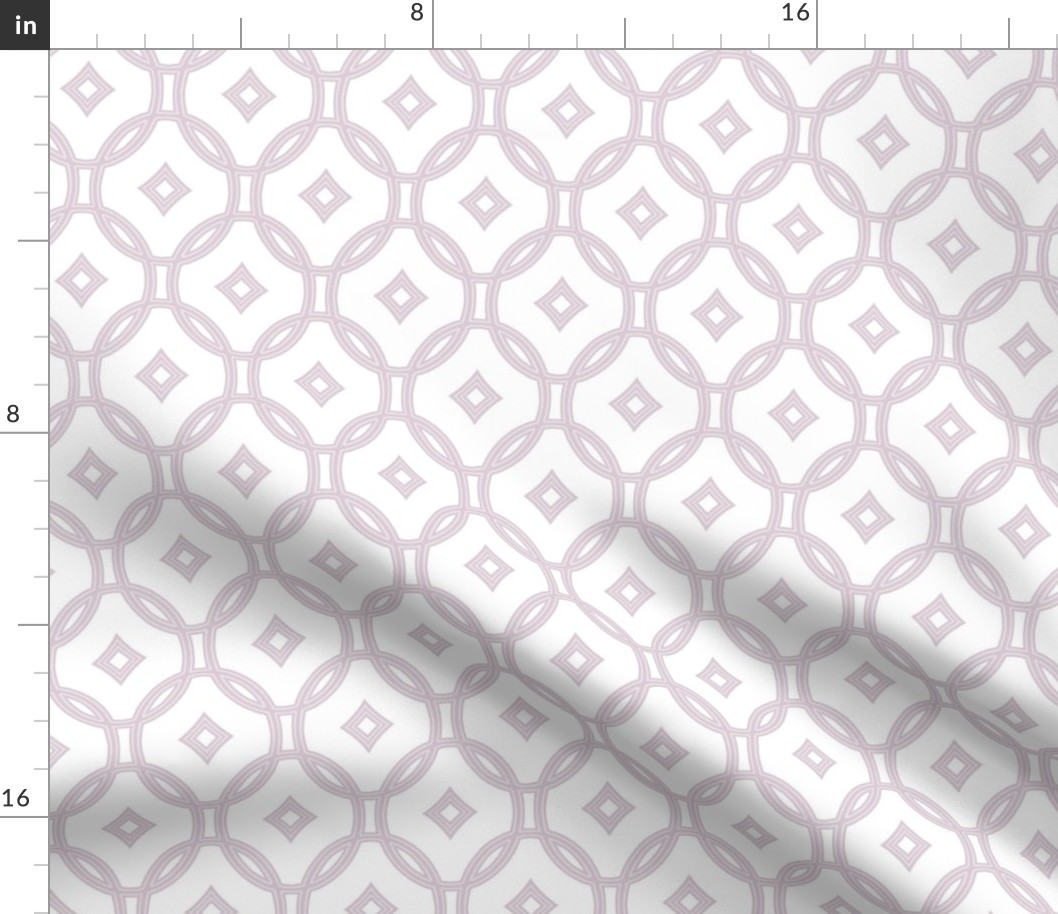 diamond lattice in lilac-mauve