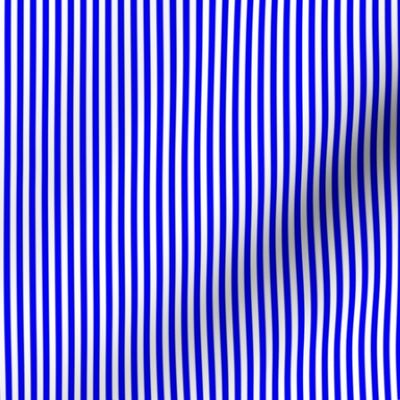 Blue and White Vertical Pinstripe Stripes