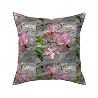 Purple_Vanda_Orchid_on_Wood_Cushion_45x45cm_Leonie_Mac_Lean