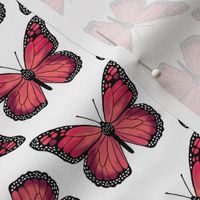 monarch butterfly // pink girls pastel girls butterflies flowers spring