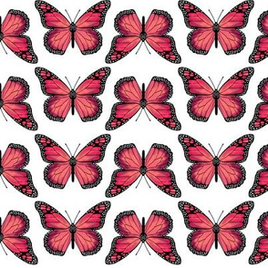 monarch butterfly // pink girls pastel girls butterflies flowers spring