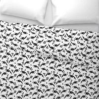 orca // orca whale whales cute ocean animals kids black and white print with triangles geo animal andrea lauren