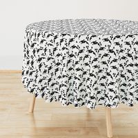 orca // orca whale whales cute ocean animals kids black and white print with triangles geo animal andrea lauren