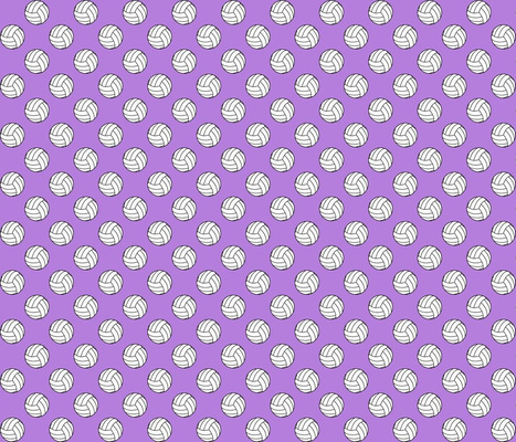 4859895-one-inch-black-white-sports-volleyball-balls-on-lavender-purple 