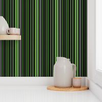 Black, Apple Green, and White Barcode Stripes