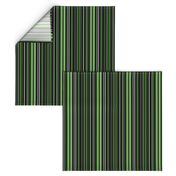 Black, Apple Green, and White Barcode Stripes