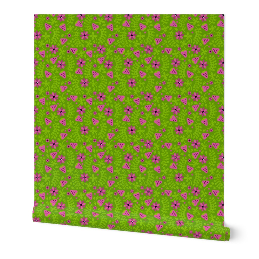 Strawberry Toss (Green and Pink)