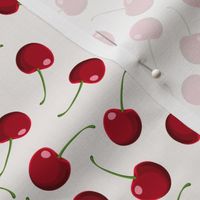 Pattern With Fresh Red Cherries