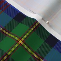 Logan or MacLennan tartan, traditional 5-stripe, 6" bright, 1831 
