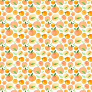 Watercolor Peaches Small