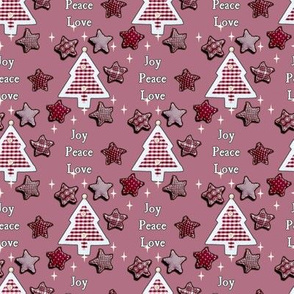 Joy, Peace, Love! pink