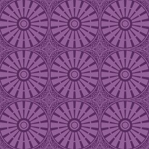 Autumn Plum Windmill Wheels - Plum