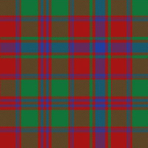 Drummond tartan #2 - 6" red/green/blue