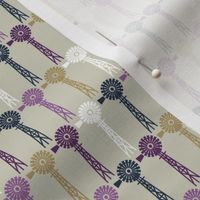 Autumn Plum Windmills - Beige