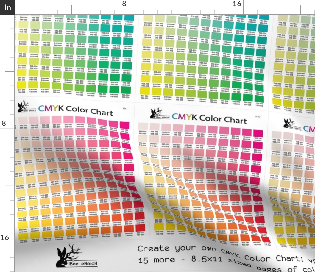 CMYK Color Chart part 2.0 - 1815 more colors!