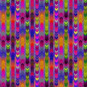 CHEVRONS ARROWS ETHNIC PURPLE SUMMER AUTUMN