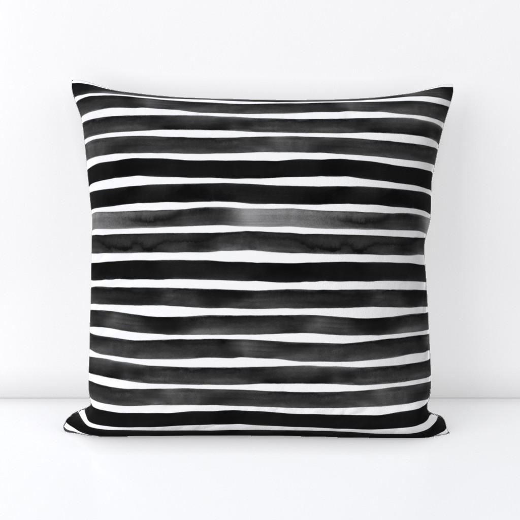 Watercolor Stripes M+M Black Hole by Friztin