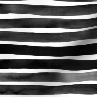Watercolor Stripes M+M Black Hole by Friztin