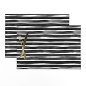 Watercolor Stripes M+M Black Hole by Friztin