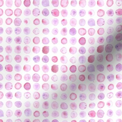 Pink watercolor dots