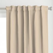 Quarter Inch Camel Brown and White Vertical Stripes