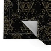 Metatron's Cube Black & Gold