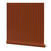 Quarter Inch Orange and Black Vertical Stripes