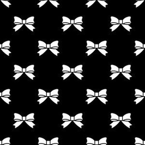 White Bows on Black