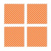 White Overlapping Circles on Orange