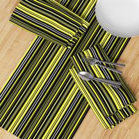 Black, Yellow, and White Barcode Stripes