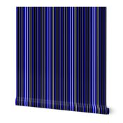 Medium Black Blue and White Barcode Stripes