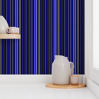 Black, Blue, and White Barcode Stripes