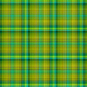 GREEN SPRING GRASS PLAID TARTAN