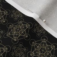 Metatron's Cube Black & Gold 2